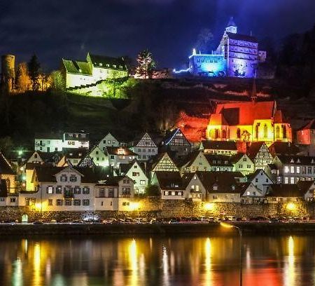 Natur Und Neckarblick Bei Heidelberg 히르슈호른 외부 사진