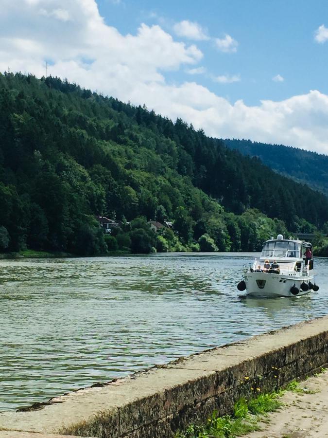 Natur Und Neckarblick Bei Heidelberg 히르슈호른 외부 사진