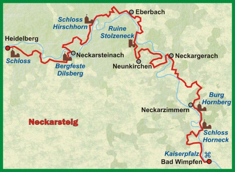 Natur Und Neckarblick Bei Heidelberg 히르슈호른 외부 사진