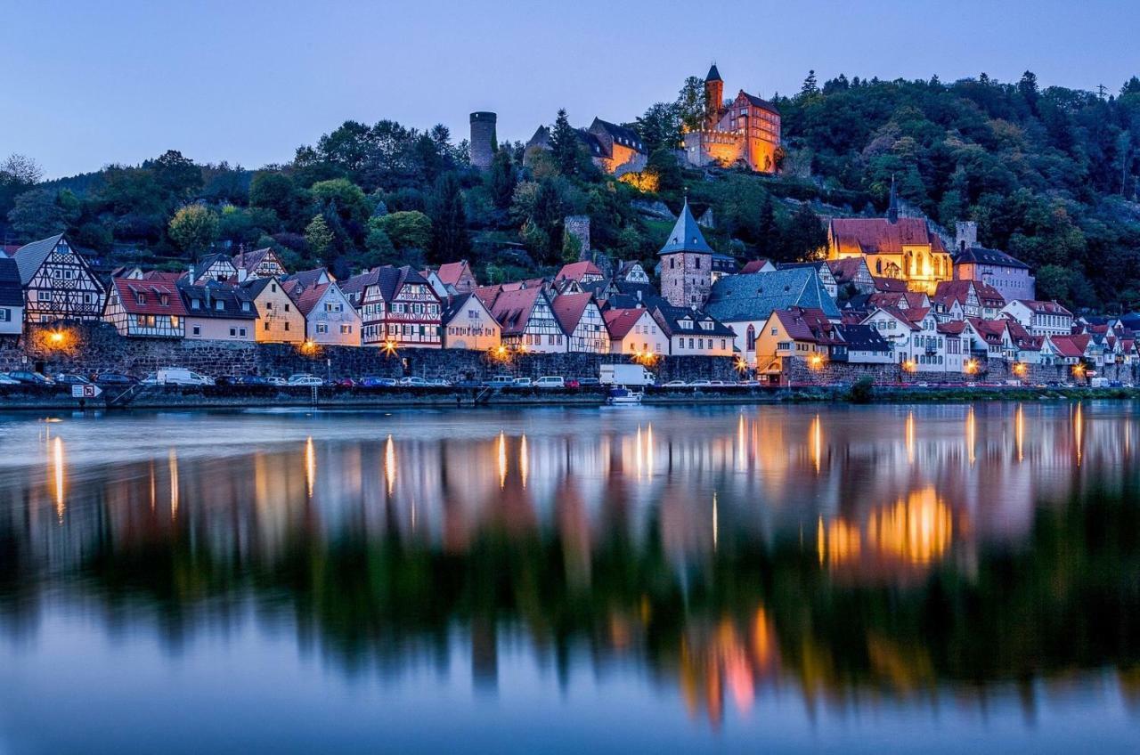 Natur Und Neckarblick Bei Heidelberg 히르슈호른 외부 사진