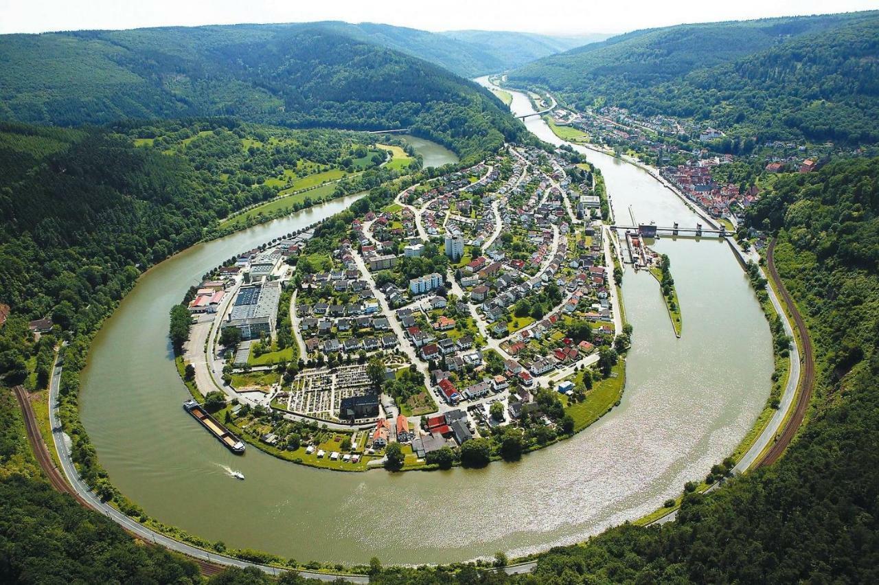 Natur Und Neckarblick Bei Heidelberg 히르슈호른 외부 사진